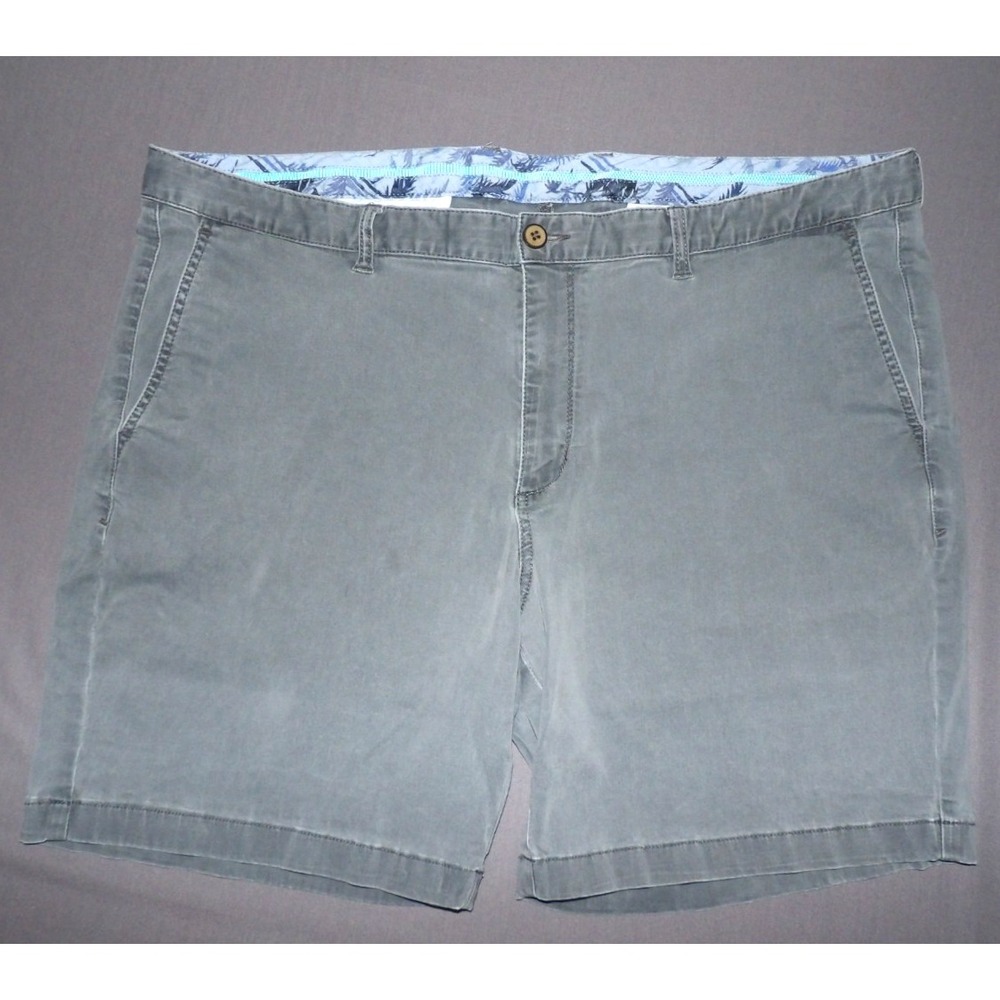 Tommy Bahama Cotton Blend Stretch Gray Washed 8" Chino Shorts Men's 44